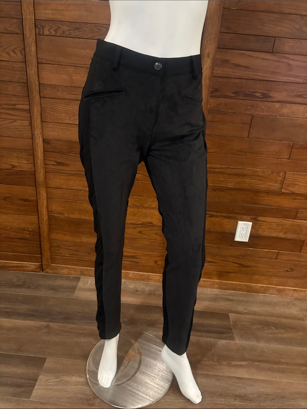 Women's Black Tailored Trousers - Sleek Slim Fit